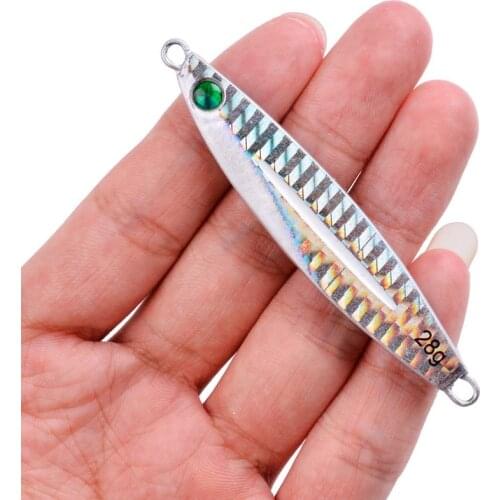 1PCS 7g 10g 14g 21g 28g 40g Fishing Jigging Lure Spoon Spinnerbait Laser Metal Bait Bass Tuna Lures Jig Lead Minnow Pesca Tackle