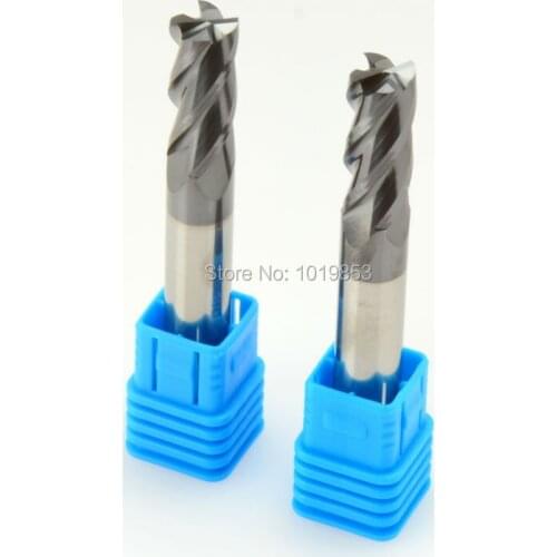 2pcs SLONS S200-10x10x75L HRC50 10mm shank diameter Solid carbide end mill milling cutter for steel or cast iron