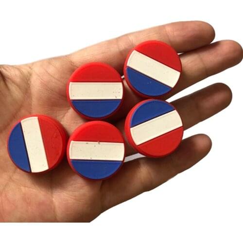 10pcs NEW France FR flag Tennis Damper Shock Absorber to Reduce Tenis Racquet Vibration Dampeners