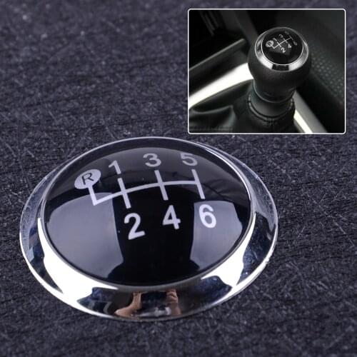 DWCX Car Plastic 6 Speed Gear Shift Knob Cap Cover Trim 33624-09010 Fit for Toyota Avensis 2009-2016 2017 2018 2019