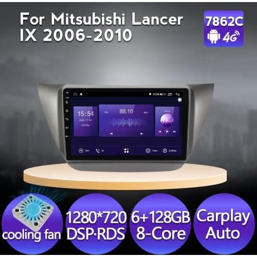 6G+128G IPS Android Car Radio GPS Navigation Player for Mitsubishi Lancer 9 Lancer ix 2006-2010 Car Stereo WiFi DSP Player