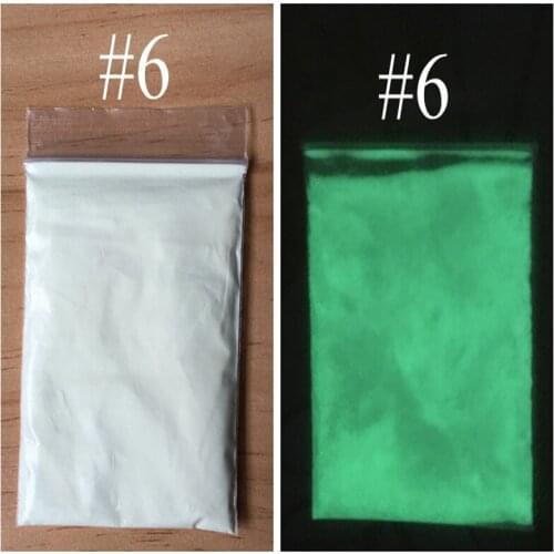 White color Luminous powder phosphor powder 100g/bag,decorating material,DIY Glow Paint ,Glow yellow Green light