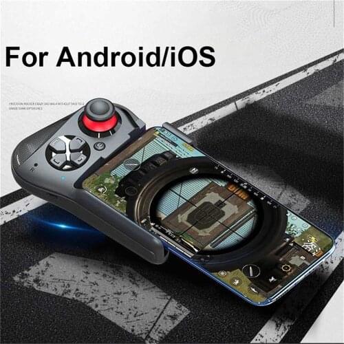 For MOCUTE-059 One-handed Wireless Bluetooth-compatible Gamepad for Android IOS Phone PUBG Game Pad Rechargeable Game Handle