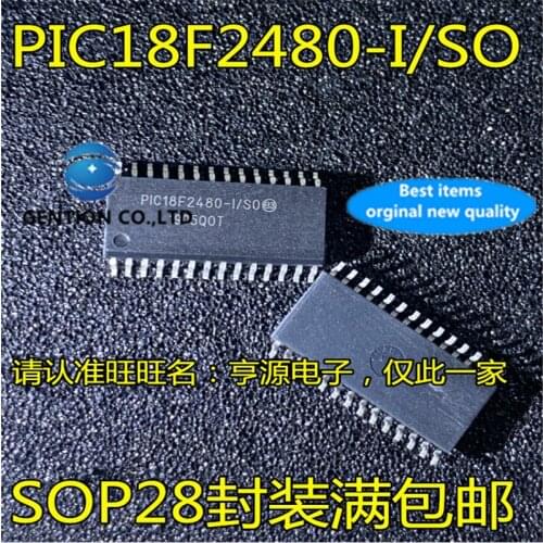 5Pcs PIC18F2480 PIC18F2480-I/SO SOP28 8-bit microcontroller chip in stock 100% new and original