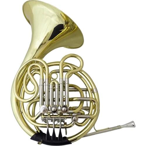F/Bb French Horn with case mouthpiece Fixed bell French horns Musical instruments Yellow brass horn
