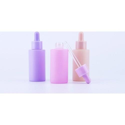 120Pcs 40ml Dropper Bottle Tubes Colour Glass Aromatherapy Refillable Bottle For Essential Massage Oil Pipette Container