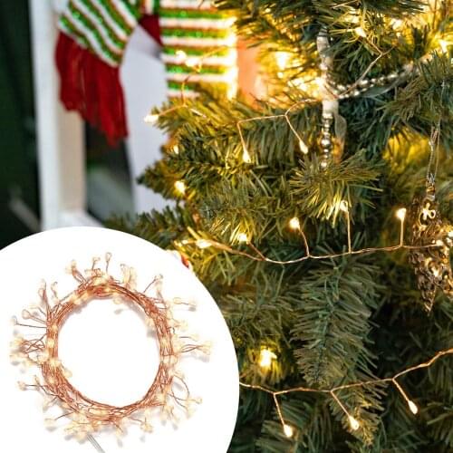 3M 6M 10M Copper Cluster LED Fairy String Light Plug in Waterproof Outdoor For Christmas Halloween Room Patio Decoration