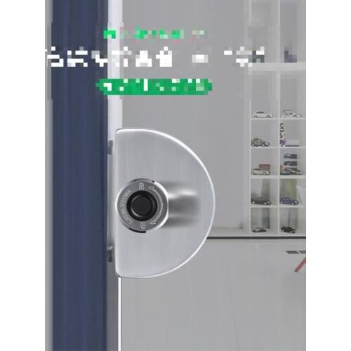 Smart fingerprint central glass lock for single and double doors without opening stainless steel U-shaped lock