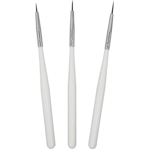UV Gel Gradient Nail Brush Pen Blooming Nail Art Painting Line Brush Nylon Hair Flat Drawing Painting Pen Manicuring Art Tools