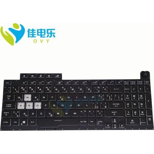 Czech CS Backlit keyboard for ASUS ROG STRIX SCAR III G731GT G731GW replacement keyboards RGB backlit New works 0KNR0 661LCS00
