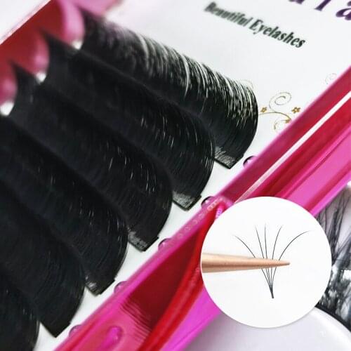 Easy Fanning Volume lashes Eyelashes Extension Auto Flowering fast blooming fans lashes Fast Delivery