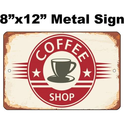 8"x12" METAL SIGN - Coffee #2 - Vintage Looking Sign Coffee Shop Cafe Java Gift