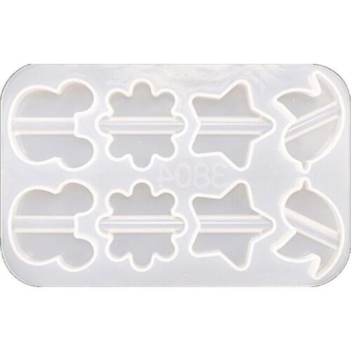 Cute Straw Topper Resin Molds Straw Topper Attachment Silicone Molds for straws