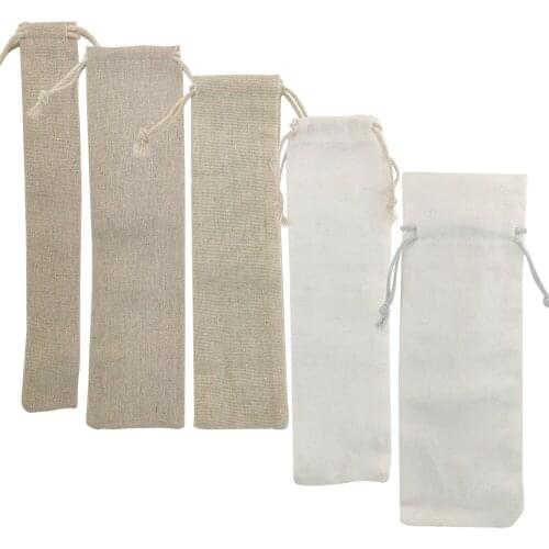 Multi-Function Natural Color Custom Double Drawstring Bag custom bag