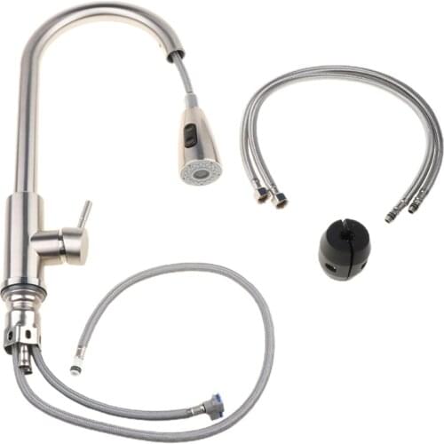 US/UK/RU/EU/AU Multifunctional Stainless Steel Bathroom Kitchen Basin Faucet Pull Out Hot and Cold Water Sink Tap