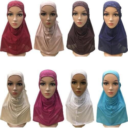 Fashion Women Muslim Flower Hijab Islamic Turban Headscarf Head Neck Full Cover Hat Ladies Arab Amira Headwear Lady New