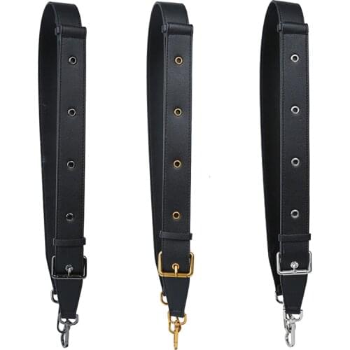 100~129cm DIY Adjustable PU Leather Handle Shoulder Bags Straps Fashion Replacement Belt Accessories for Women Bag Black