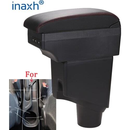 For Toyota Yaris Armrest For Toyota Yaris hybrid Car Armrest box 2020 2019 2015-2021 Retrofit parts Interior Storage box USB LED