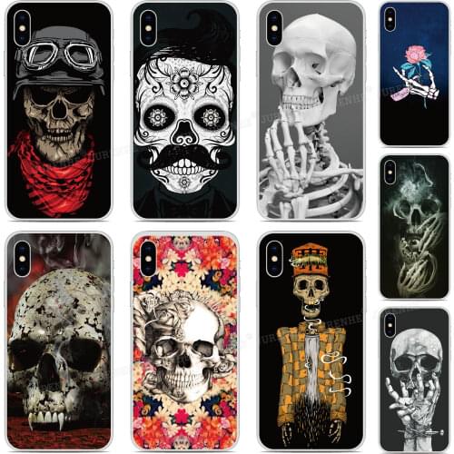 Silicone Skeleton Skull Bone Phone Case For Vodafone Smart V11 V10 N10 V8 X9 N8 N9 Lite C9 E8 E9 Prime 6 7 Back Protective Cover