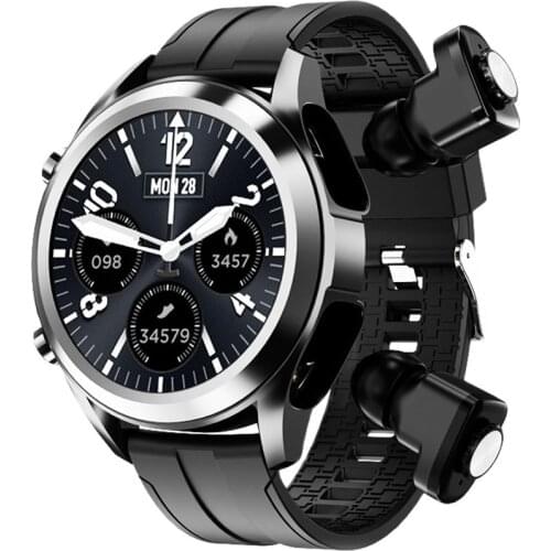 New TWS 2 IN 1 Earbuds Smart Watch Blood Pressure Heart Rate Fitess Tracker Smartwatch For Andriod IOS Xiaomi Huawei Samsung