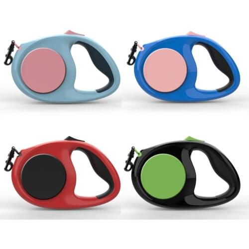 Retractable Dog Leash Durable and Comfortable Leash with Anti-Slip Handle to Hold and Reflective Silk High Visibility Safety