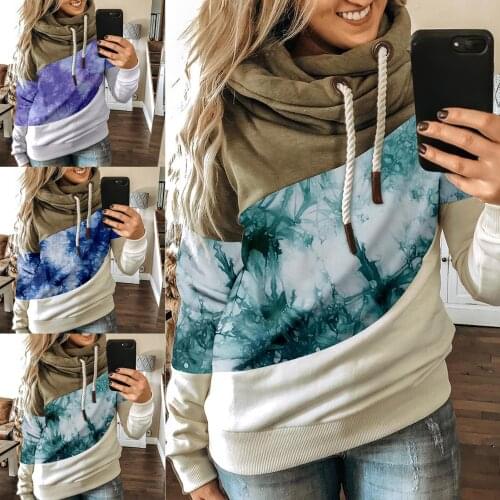 2020 Autumn And Winter New Hoodies Fashion Casual Patchwork Full Sweatshirt Women Cotton Fleece Pullovers WomenS Clothing Bts