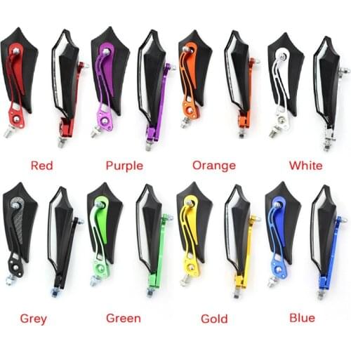 1Pair 8mm 10mm Moto Scooter Rear Side Mirrors Universal Motorcycle Rearview Mirrors