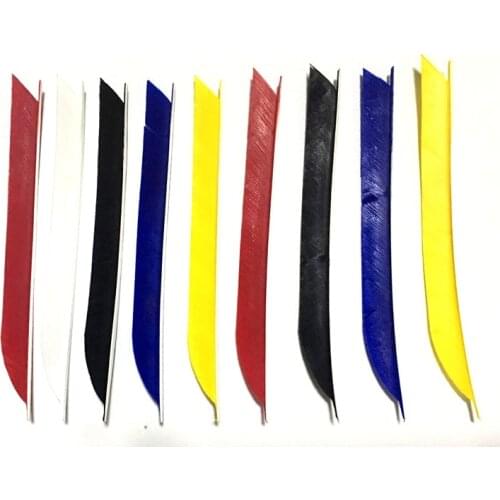 20pcs 7Inch Arrow Feathers Archery Fletching Japan Real Feather Vanes 6 colors available wooden/bamboo arrow hunting