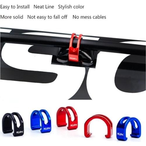 5Pcs Bicycle Aluminum Alloy C-Clip Buckle MTB Road Bike Brake Cable/Line Buckles Derailleur Line C-Shape Clip Cycling Accessory