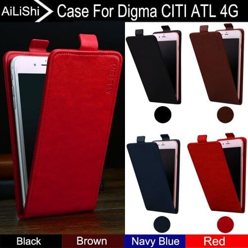 AiLiShi Hot!!! For Digma CITI ATL 4G Case Up And Down Vertical Phone Flip Top Quality PU Leather Case Phone Accessories Tracking