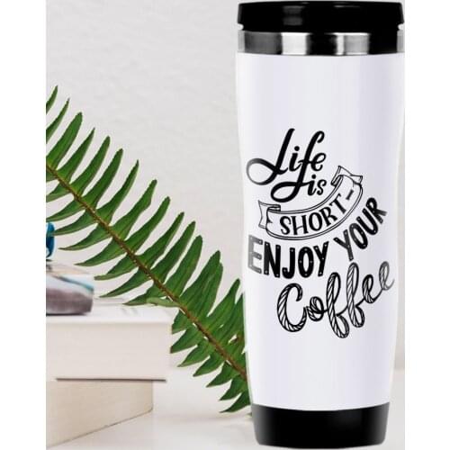 BK Gift Coffee Design Steel Thermos Bardak-19