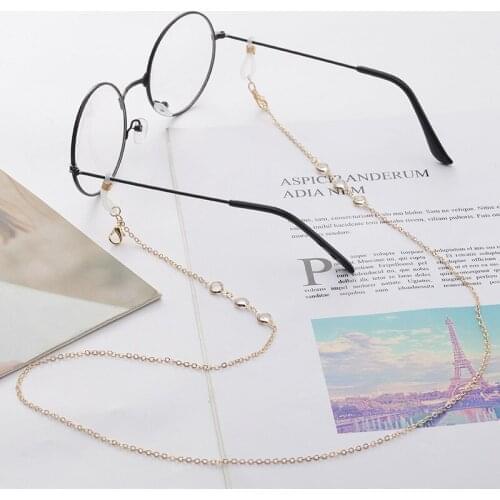Fashion Mask Glasses Chains Hanging Rope Face Eyeglasses Chain Cord Holder For Women Retro Metal Sunglasses Lanyards Eyewear