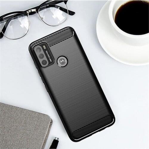 For Cover Motorola Moto G50 Case For Motorola Moto G50 Bumper Silicone Carbon Fiber Shell Back Case For Moto G50 G 50 G100 Cover