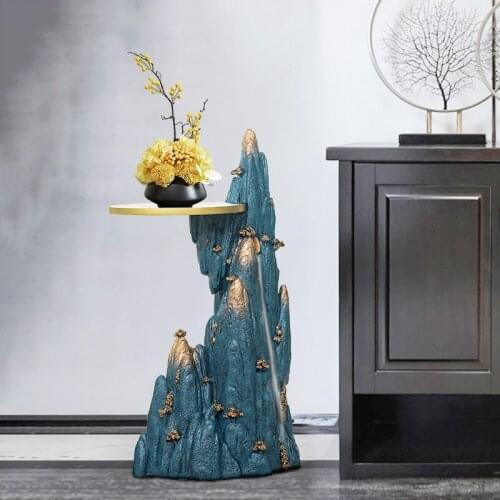 Home Decor New Chinese Style Tray Incense Ornaments Mountains And Rivers Decoration Resin Sculpture In Living Room Big Ornament