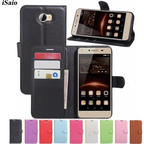 Wallet Leather Cover For Huawei Y6 II Compact LYO-L21 5.0" Flip Case Huawey Y6II Y6 2 Compact Mobile Phone Case Stand TPU Shell