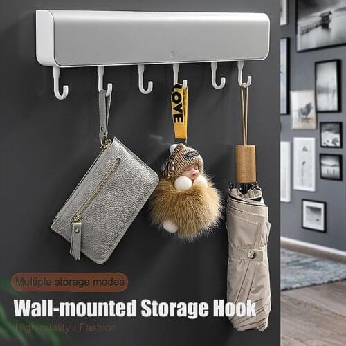 Creative Wall Hooks Key Box Kitchen Bathroom Hanger Hook Modern Home Adhesize Hooks Key Holder Home Organizer