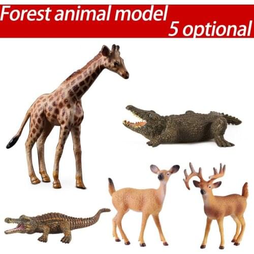 Wild animal model horse toys preschool cognitive static model of solid environmental protection decoration