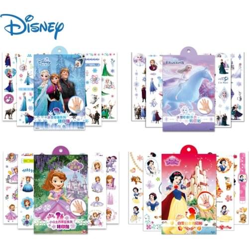 Disney Frozen 2 Tattoo Stickers Makeup Toys Set for Girls Elsa Anna Princess Mickey Mouse Minnie Tattoo Art Toys for Kids Gifts