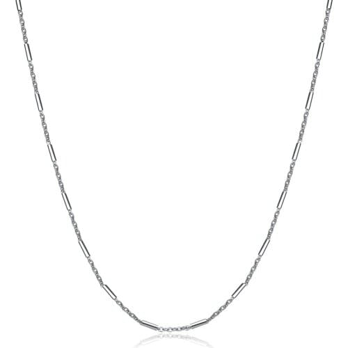 2018 New Arrivals,. Sterling Silver color Car chain Woman Fashion Charm 100% Silver color Original Basic Chain Luxury Jewelry