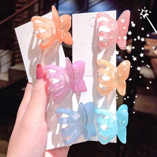 Plastic Mini Hair Clip Claw Cute Hair Clips Plastic Black Hairpin Clamp for Ladies Headwear Hair Styling Tools