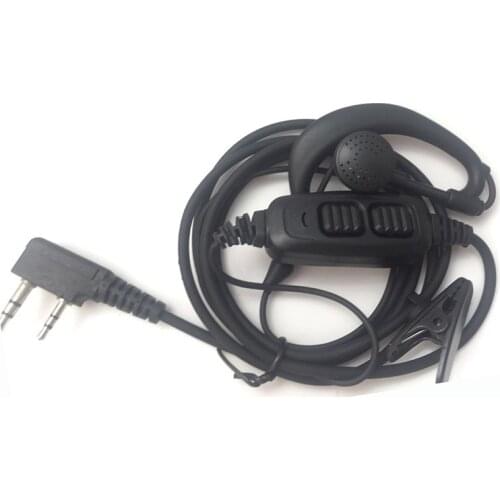 Walkie talkie Headset Mic BAOFENG Original Uv-82 headphone Micphone with Double Dual PTT Button for UV 82 earphone handsfree