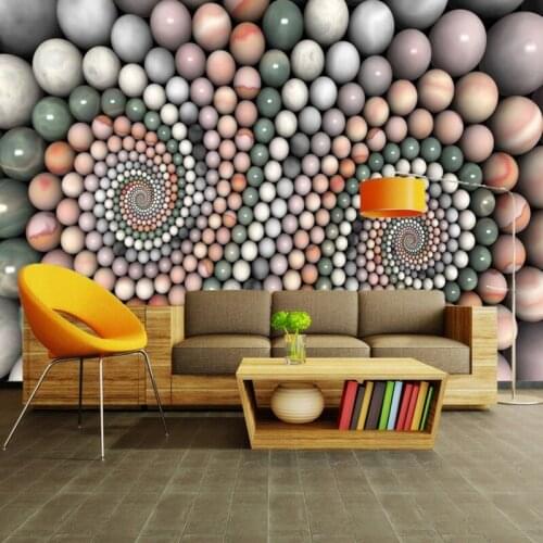 Dropship Fatman Stone Wallpaper Marble Ball Wall Mural 3d Foto Wallpapers Living Room Bedroom Custom Wallpaper Papel De Pared