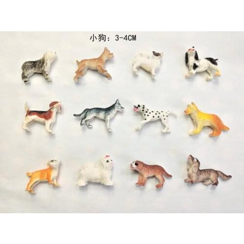 Pvc figure model toy mini dog 12 pcs/set