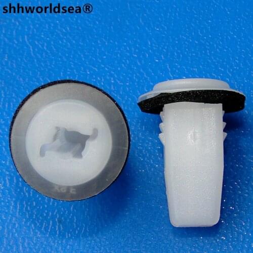 Shhworldsea 100PCS auto clip Front and rear fender lining, rear bumper buckle for honda