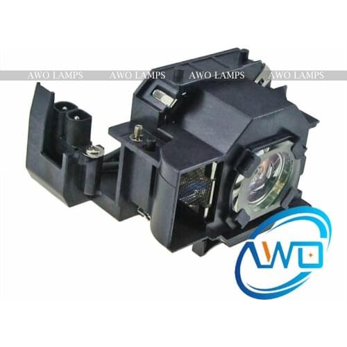 AWO Replacement Projector Lamp ELPLP34/V13H010L34 for Powerlite 62C EMP-62 EMP-62C Powerlite 82C EMP-82 EMP-X3 UHE170W