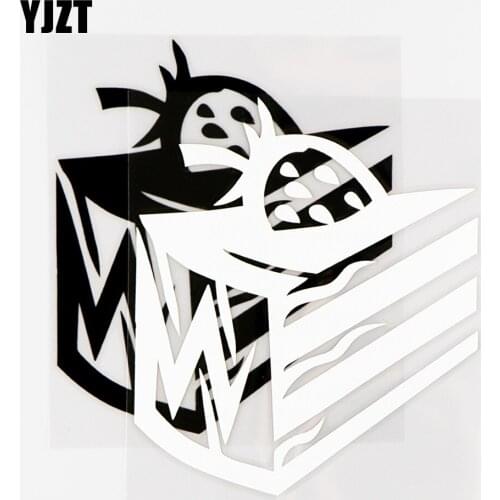 YJZT 11.5×13.4CM Creative Car Stickers Sweet Cake Muffin Cake Vinyl Decals Black / Silver 10A-0826