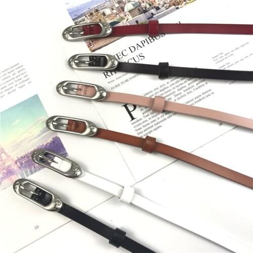 Womans Koreas personality Leather belt Contracted wind students Belt