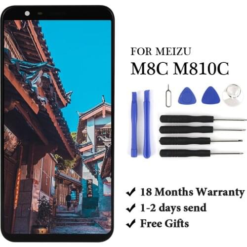 M&Sen For 5.45" Meizu M8C M8 C M810C M809L LCD Display Screen Touch Panel Digitizer For Meizu M8C Display