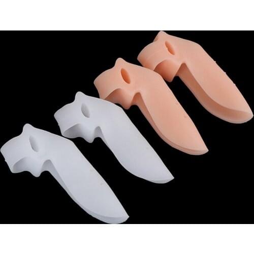 2Pcs Ease Pain Silicone Bunion Toes Corrector Orthotics Hallux Valgus Straightener Separator Foot Care Tool