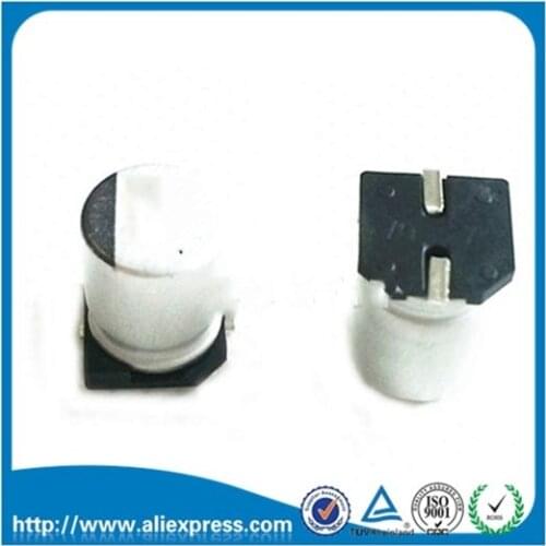 50PCS 220UF 35V SMD 35V 220UF Electrolytic Capacitor Size 8*10MM 35 V / 220 UF Aluminium Electrolytic Capacitor Free Shipping